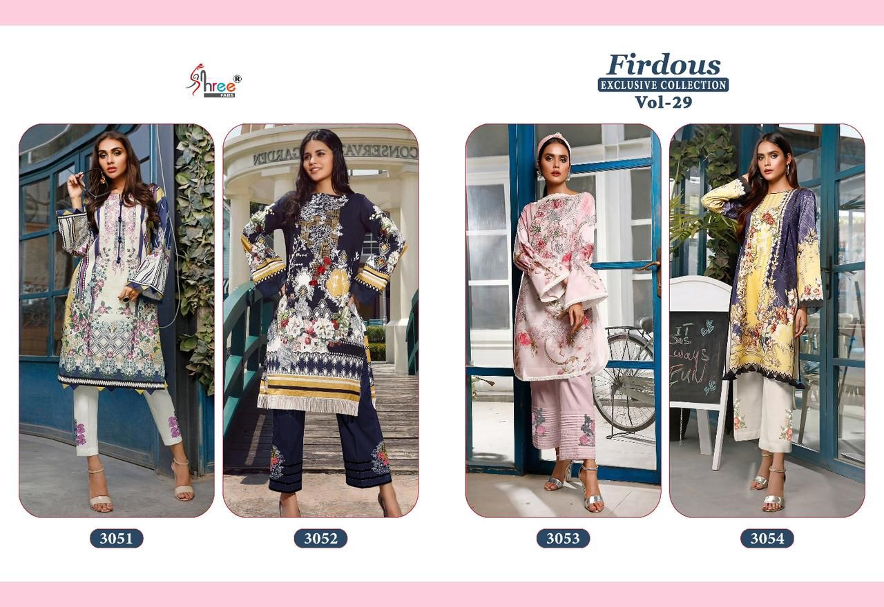 Firdous Exclusive Collection Vol 29 By Shree Pakistani Suits Catalog